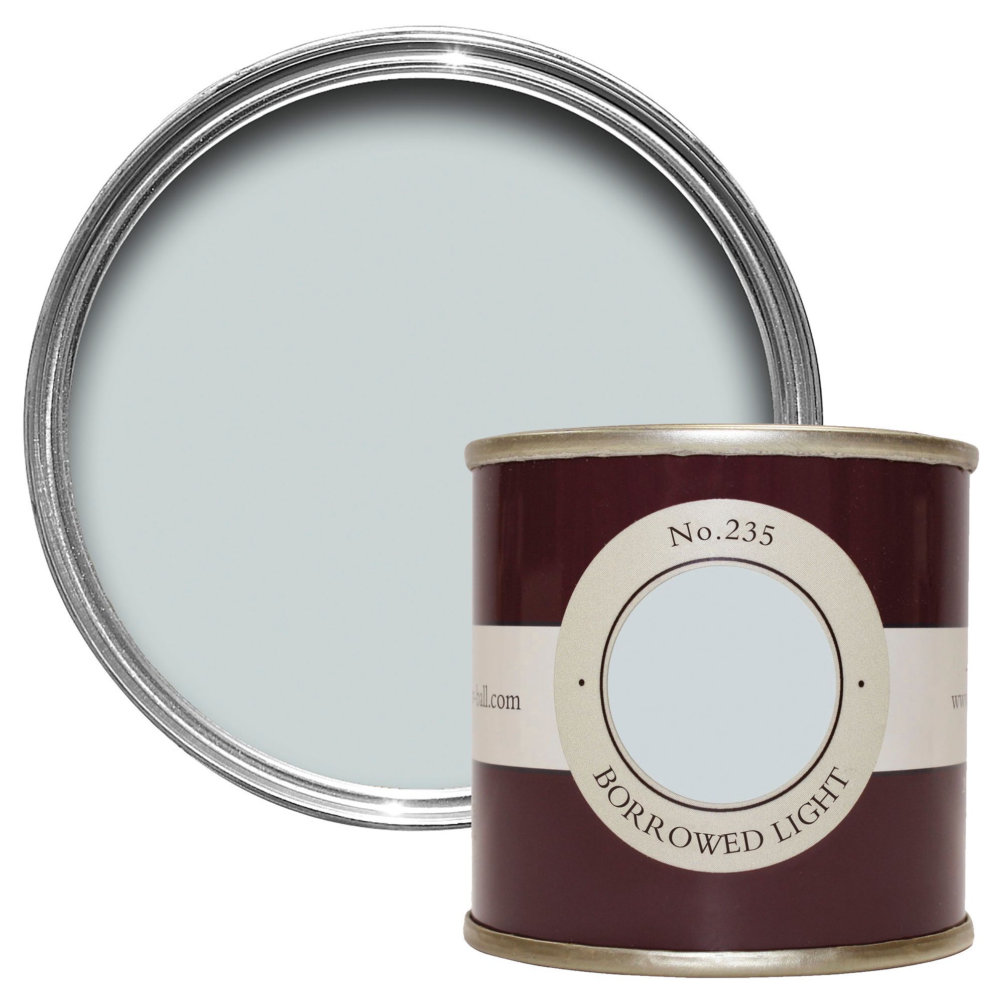 Farrow &amp;amp; Ball Estate Borrowed Light No.235 Matt Wall &amp;amp; Ceiling Emulsion Paint, 100ml Tester Pot
