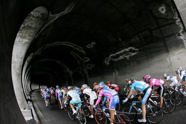 You can't race the Giro without your fair share of tunnels to negotiate.