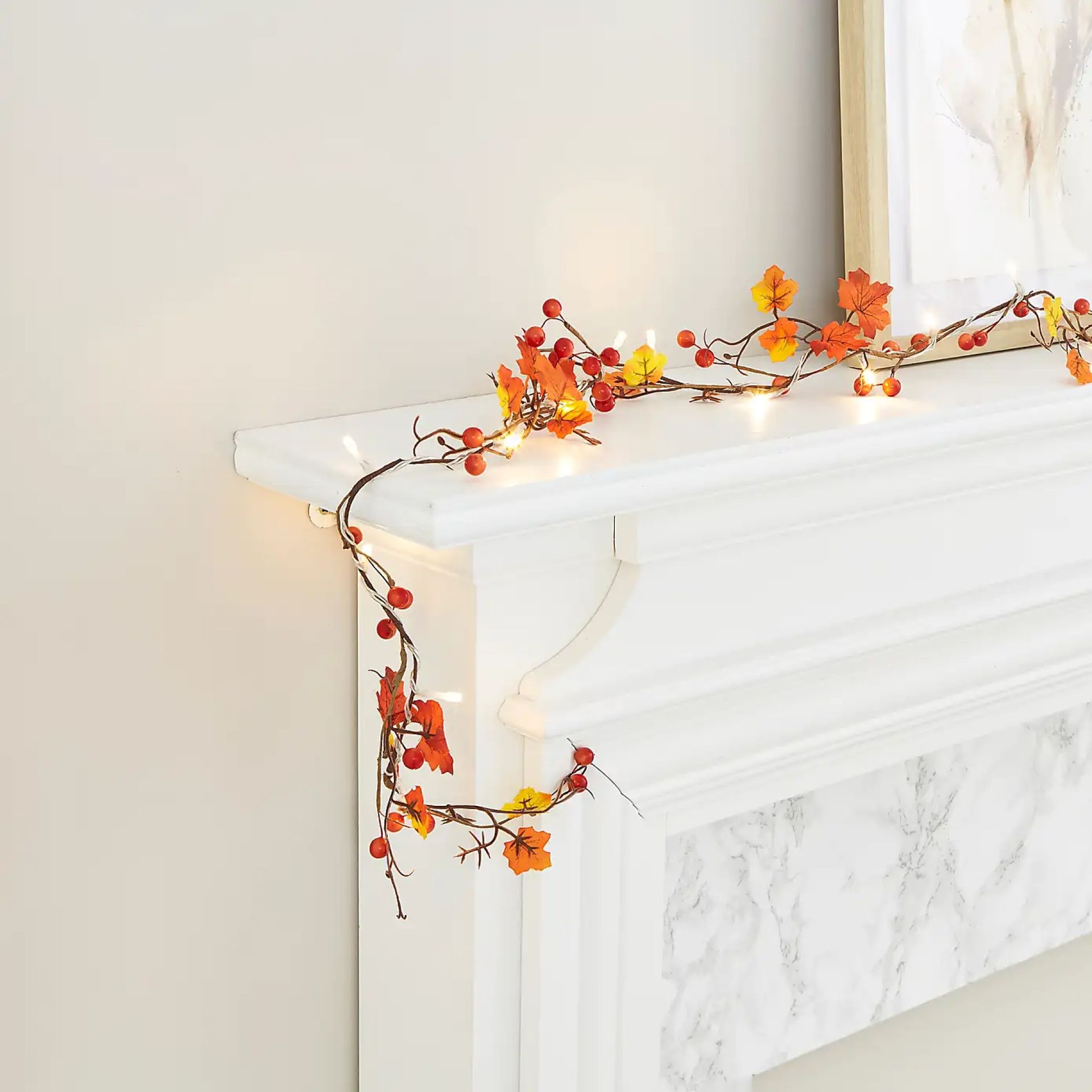 Autumnal Berries Garland String Lights