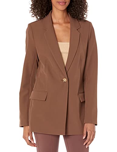 The Drop Women's Blake Long Blazer, Coffee Bean, 5x