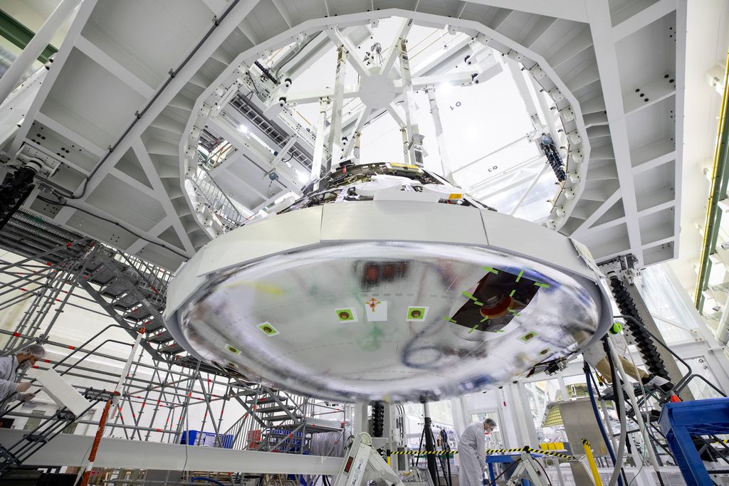 Orion Spacecraft Gets Its Heat Shield For Artemis 2 Moon Mission Photo