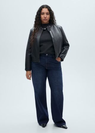 MANGO, Danila Wideleg High-Rise Jeans 