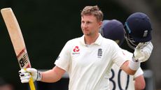 England captain Joe Root celebrates his double century against New Zealand in Hamilton 