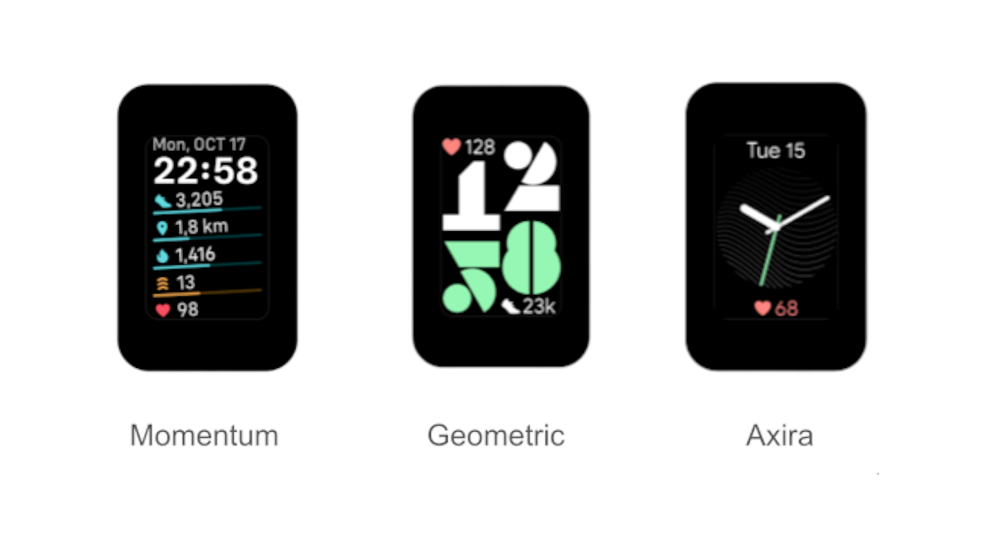 Fitbit Charge 6 new watch faces