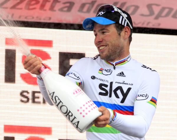 Stage 2 winner at the Giro d'Italia, Mark Cavendish