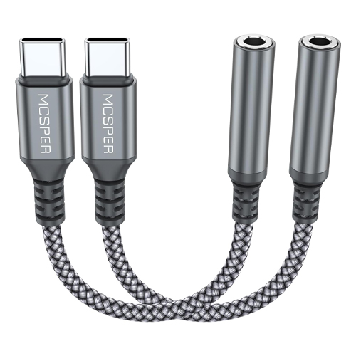 MCSPER 2-Pack USB to headphone