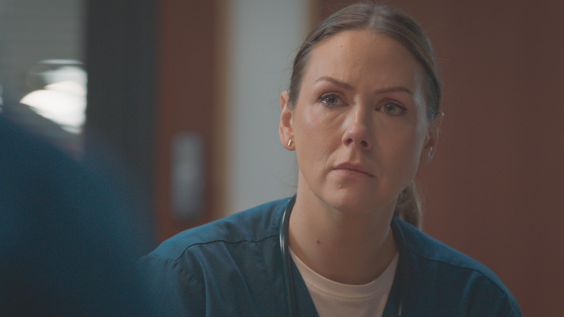 Stevie Nash fears for her life in Casualty episode Red Flags.