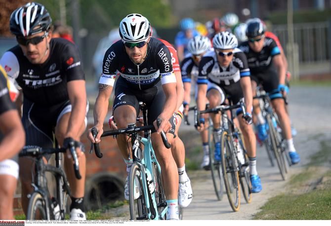 Tom Boonen (Omega Pharma-Quickstep) in the bunch