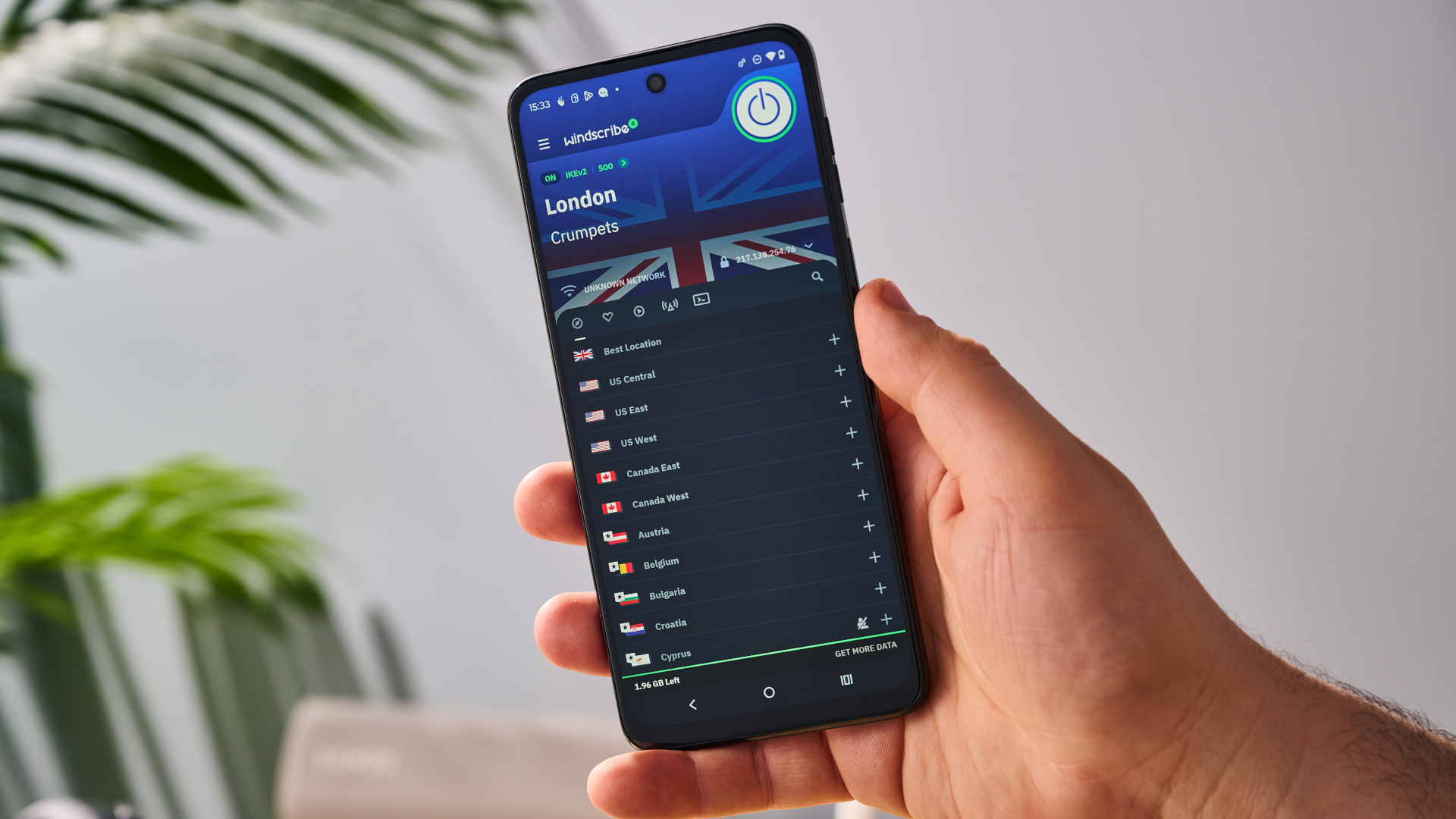 Windscribe Android app
