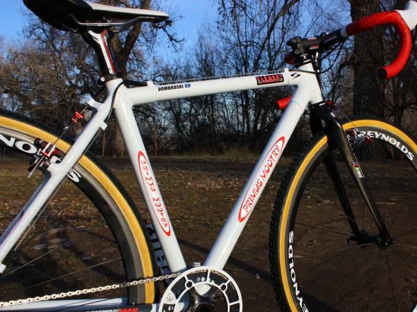 Primus Mootry builder Joe DePaemelaere swaps in a carbon fiber top tube and down tube to save weight and soften the ride.