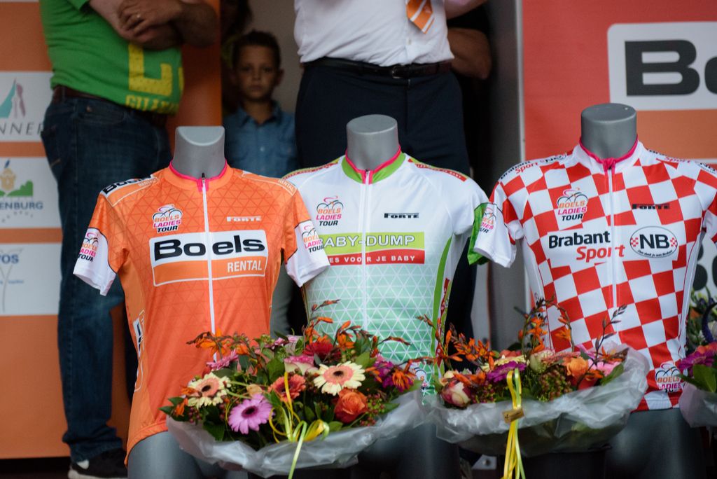 The classification jerseys for the race
