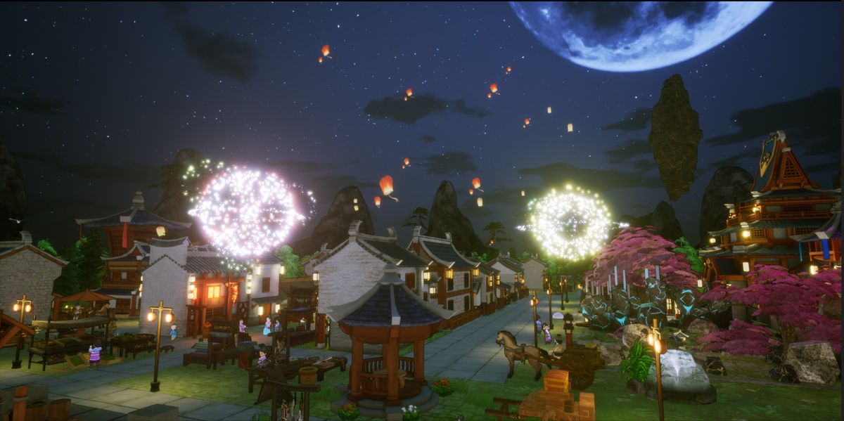 An image from city management and god game The Immortal Mayor.