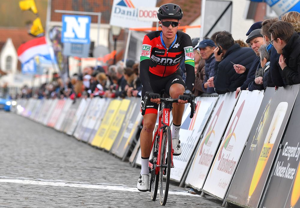BMC Racing's Miles Scotson finishes Nokere Koerse