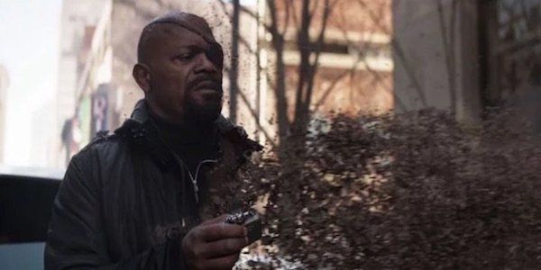 Nick Fury being dusted