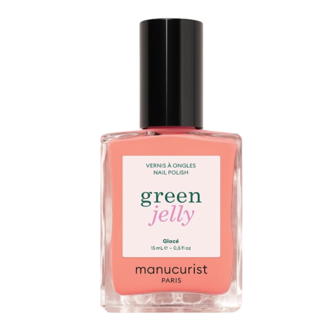 A product shot of the Manucurist - Glac&amp;eacute; Green&amp;trade; Jelly Nail Polish, on a white background