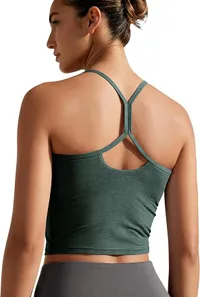 ODODOS Slim Racerback Cropped Tank (Women's)