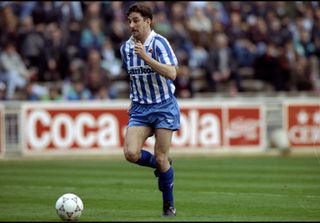 John Aldridge in action for Real Sociedad in 1991