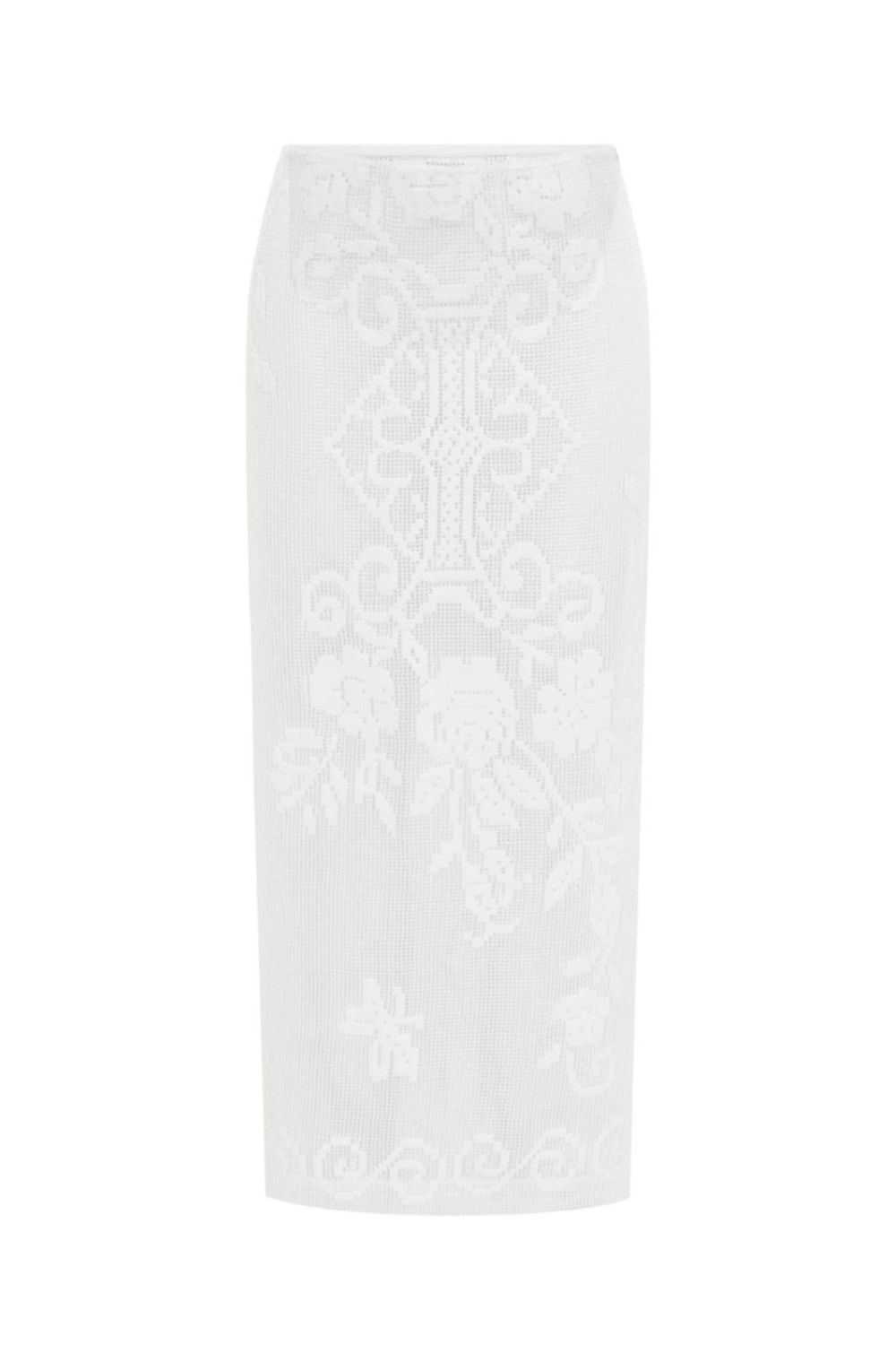 With J&amp;eacute;an, Saint Midi Skirt | White