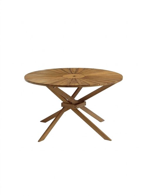 Round Garden Table in Acacia, Jakta