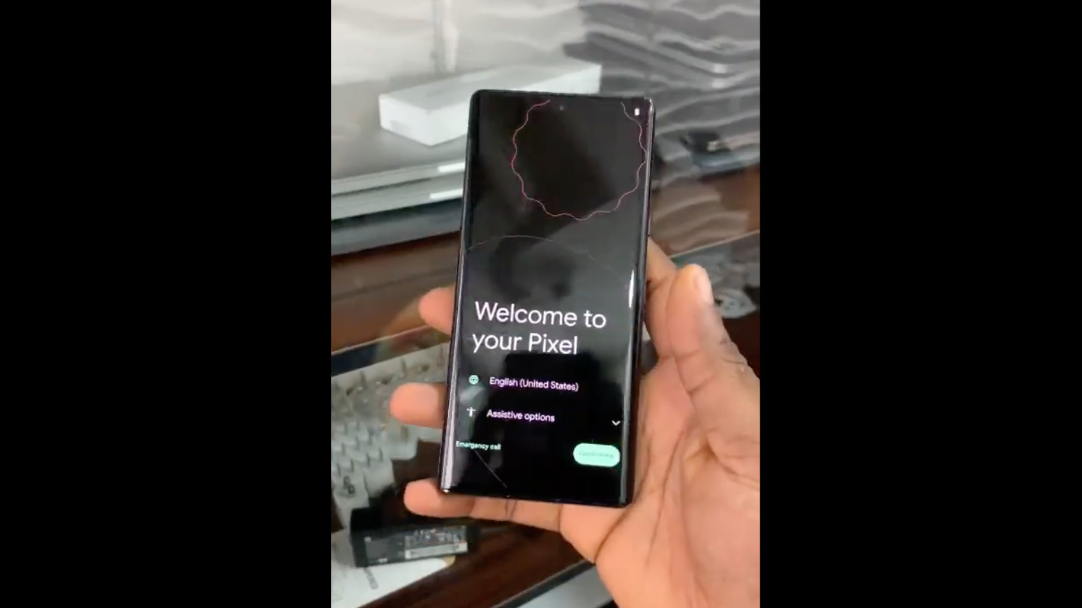 Google Pixel 6 Pro in user's hand