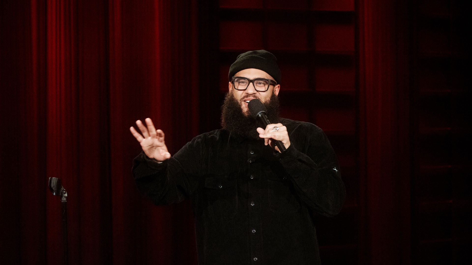 an image of Jamali Maddix on The Late Late Show with James Corden
