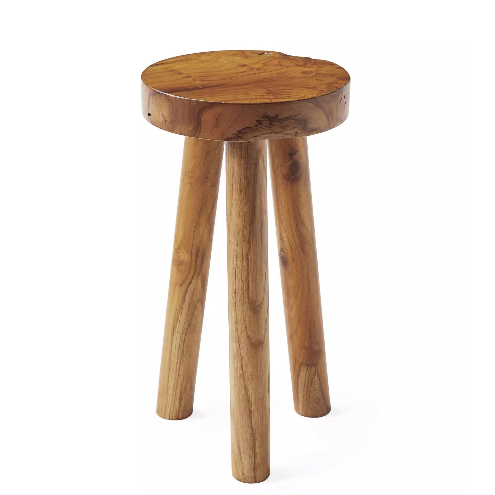 wooden sidetable
