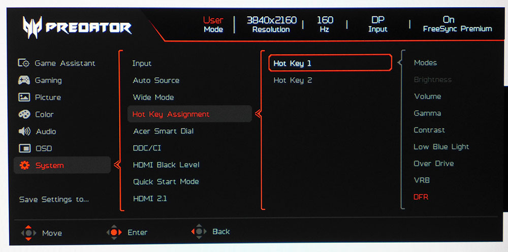 Acer Predator XB273K V5