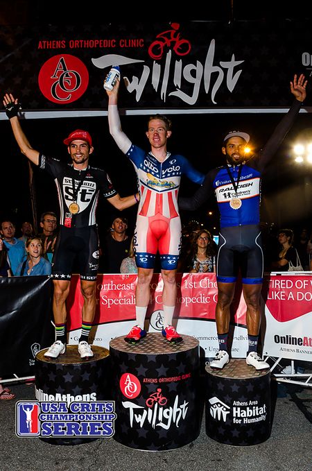 Dan Holloway tops the men's podium