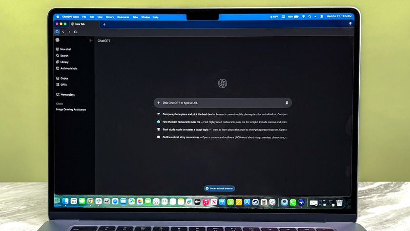 ChatGPT Atlas running on a MacBook