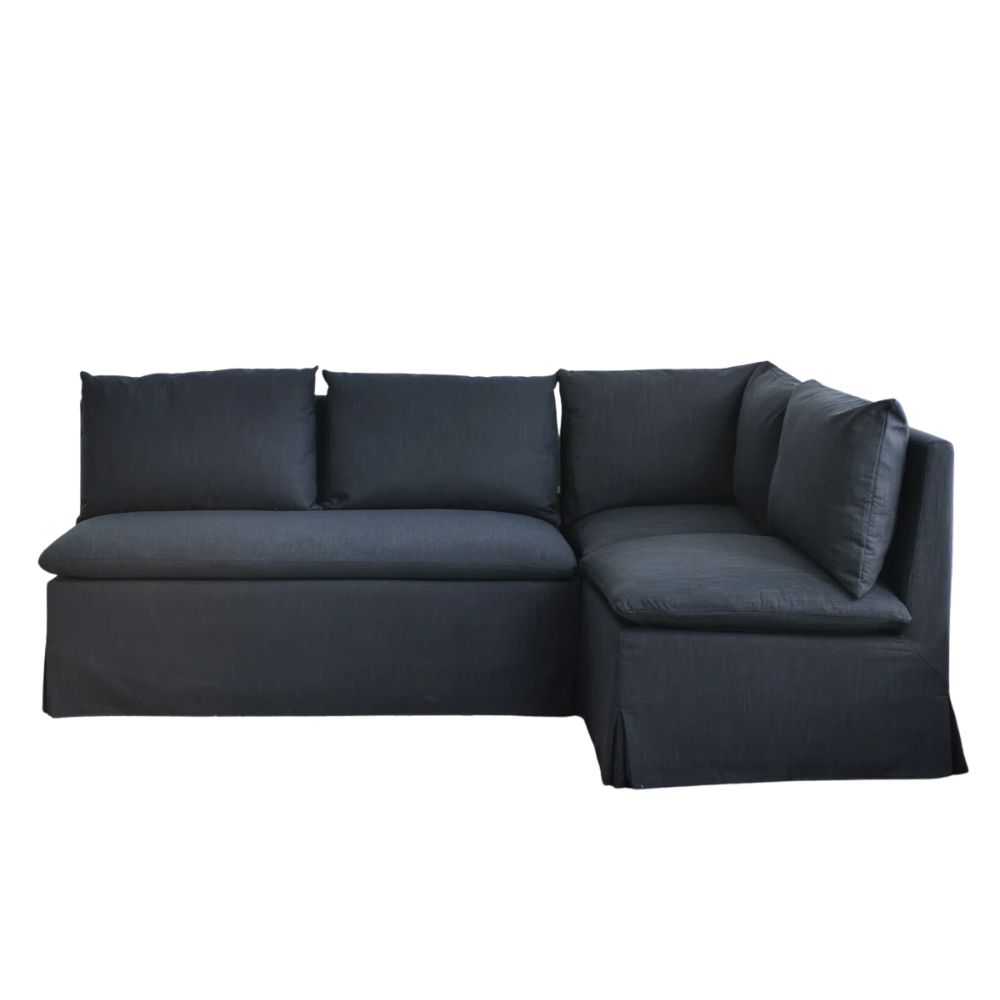 Performance Fabric Down Fill Slipcover Dining Bench