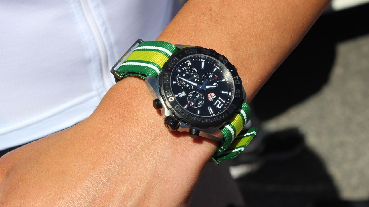 Miles Scotson was presented with a special TAG-Heuer watch to celebrate his national title