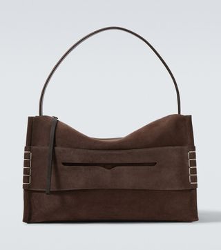 Loafer Large Suede Shoulder Bag