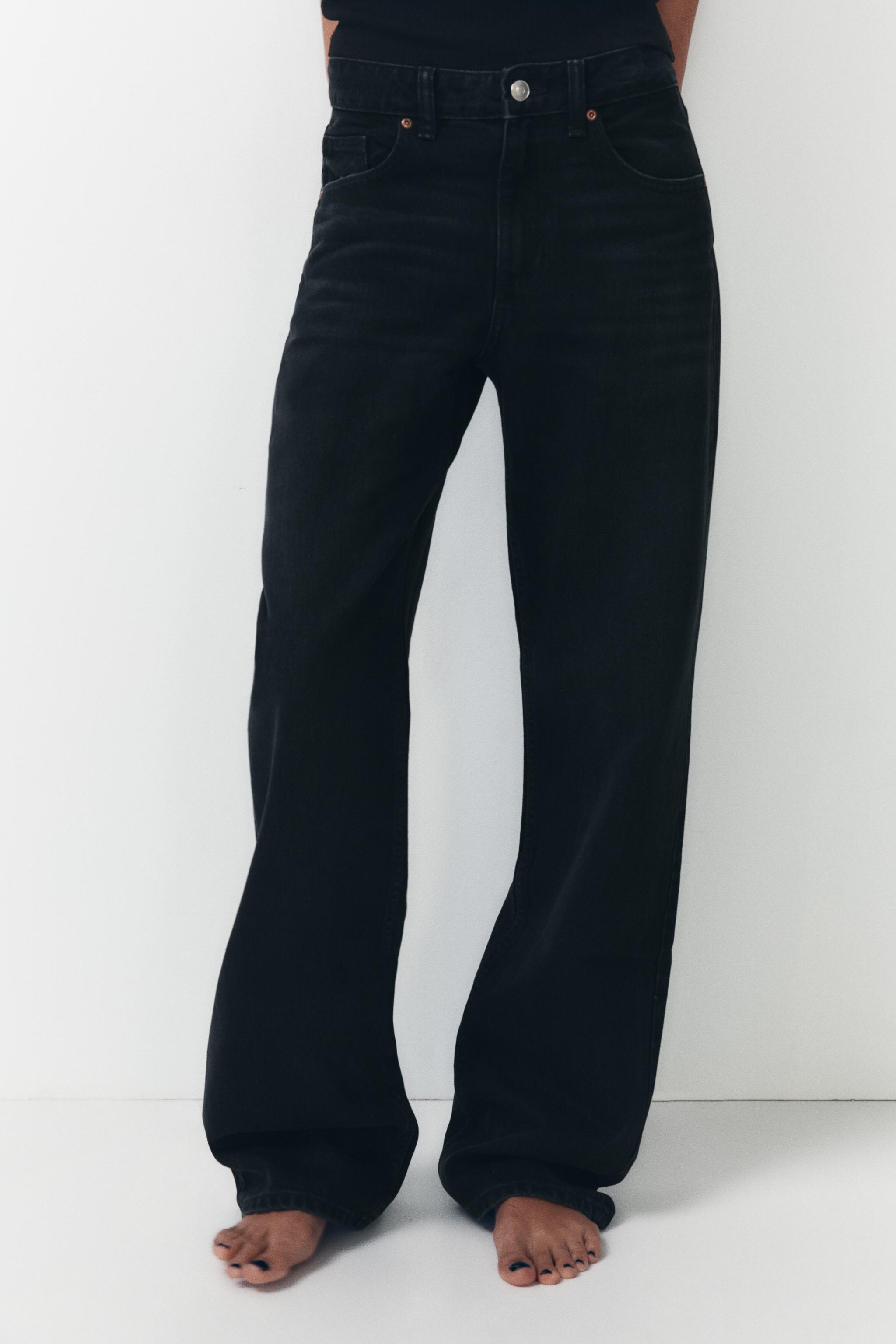 Full-length TRF swivel wide-leg jeans