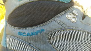 Synthetic upper material in Scarpa boots