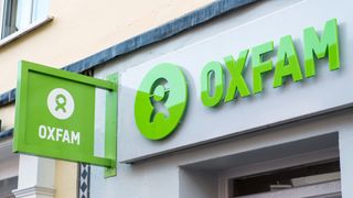 Oxfam sign outside building