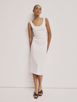 Gail Dress in Chalk White