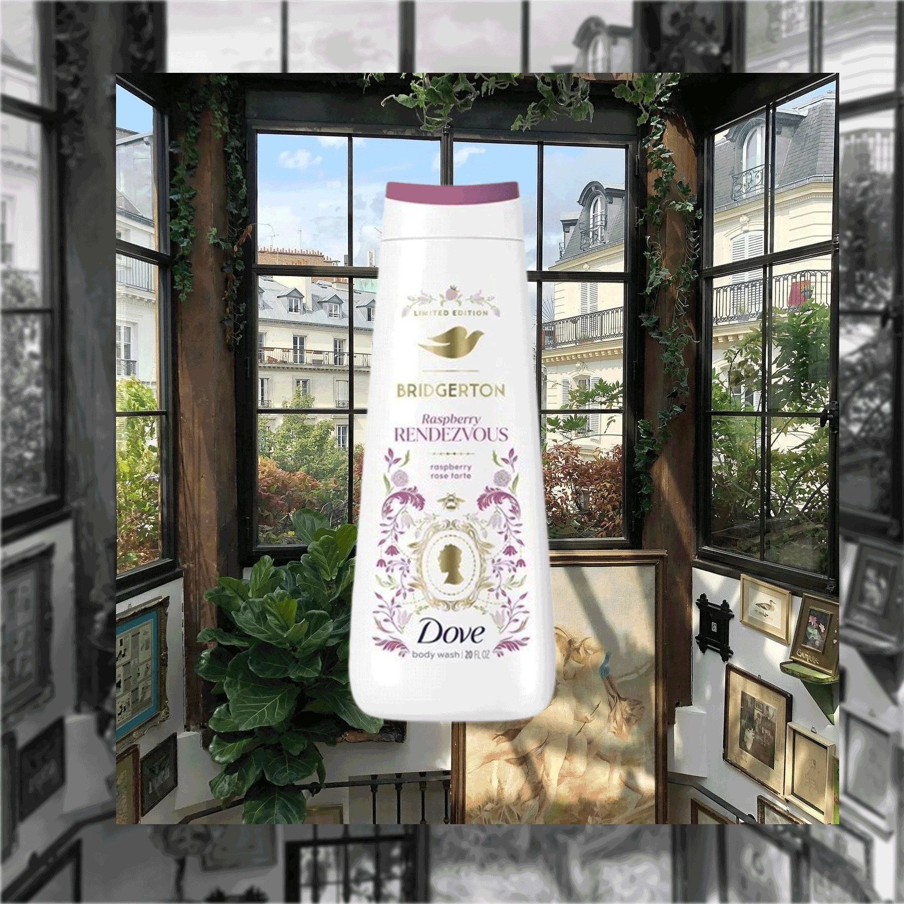 A Paris landscape with Dove's Bridgerton collection