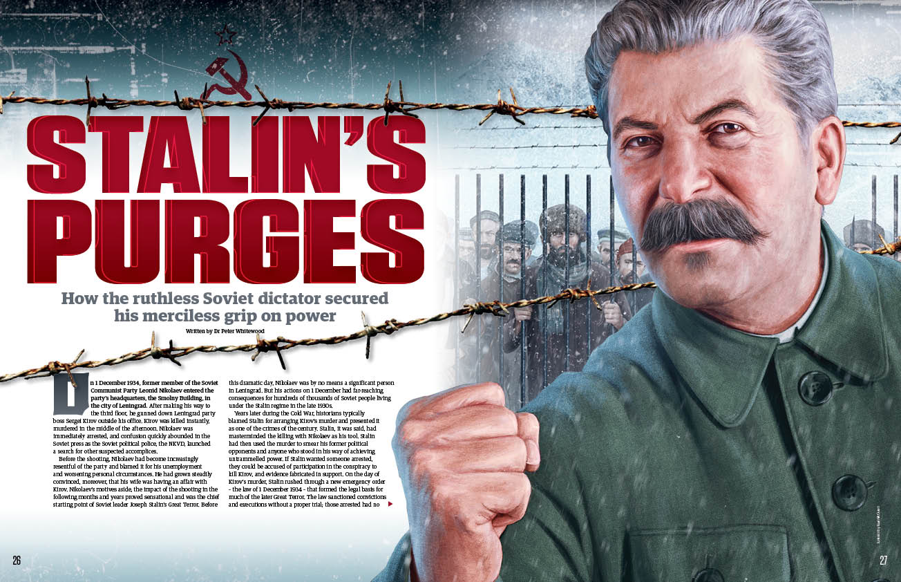 Stalin's Purges magazine spread