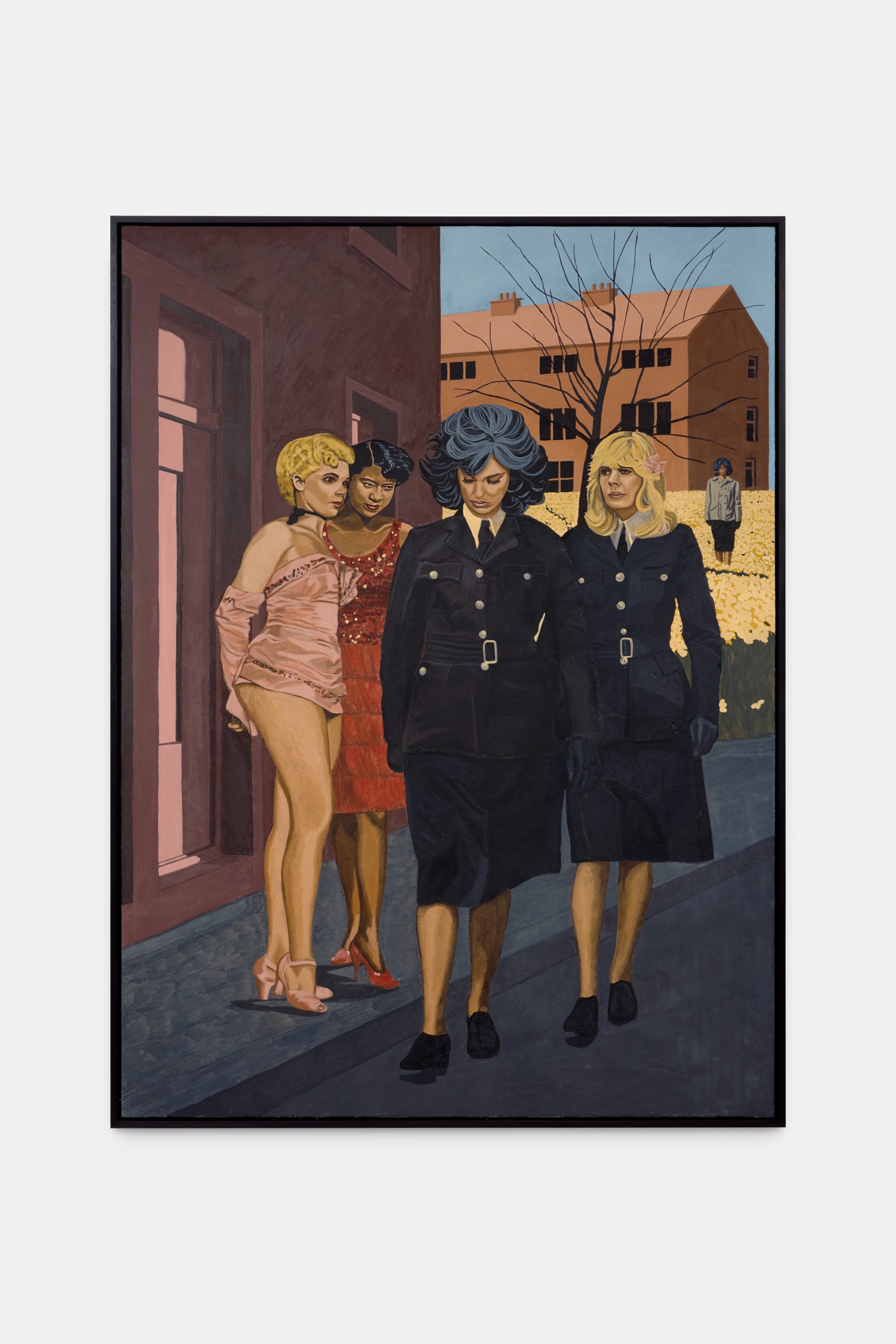 women walking down street