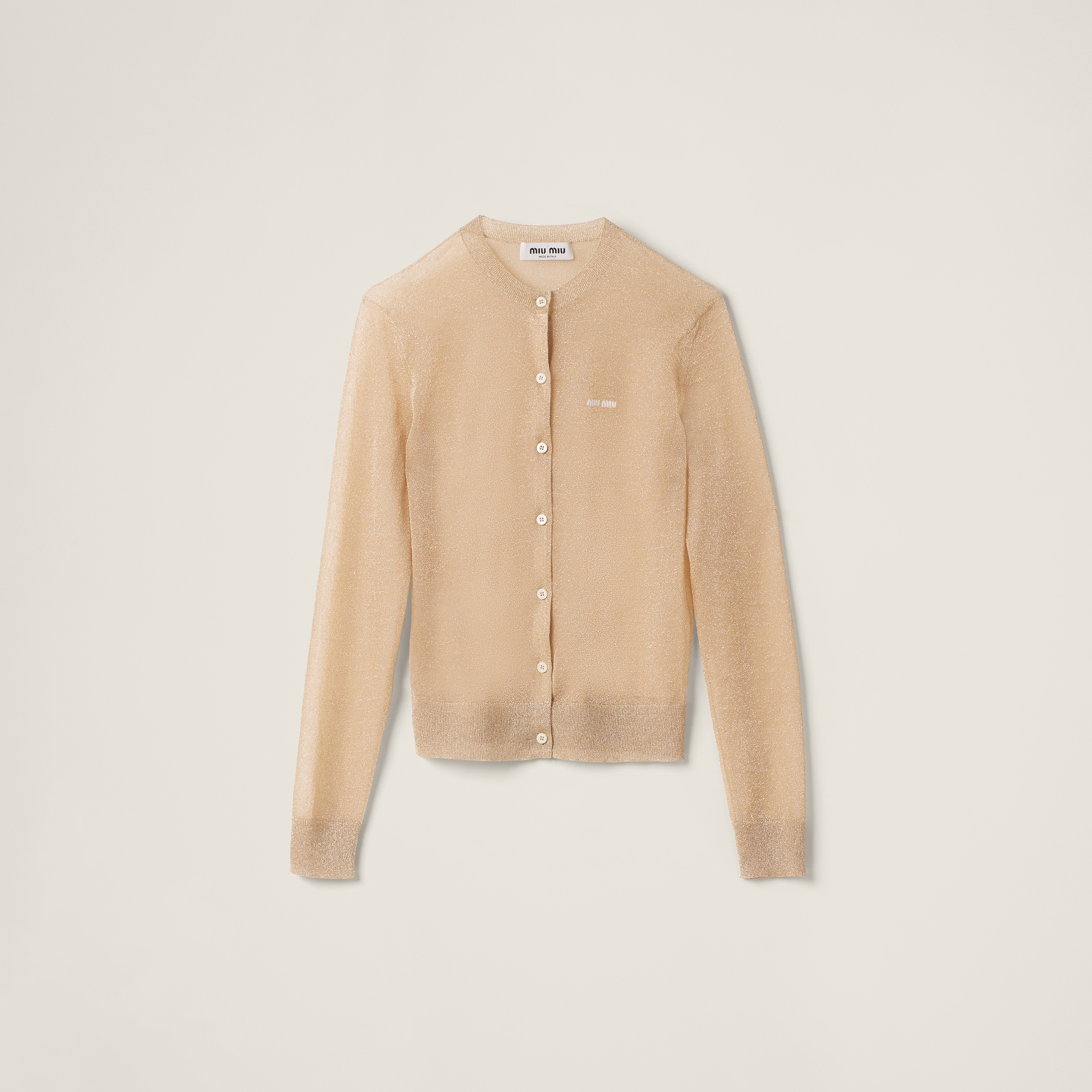 Lam&amp;eacute; Knit Cardigan