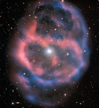 An image of planetary nebula ESO 577-24 captured by the European Southern Observatory's Very Large Telescope.