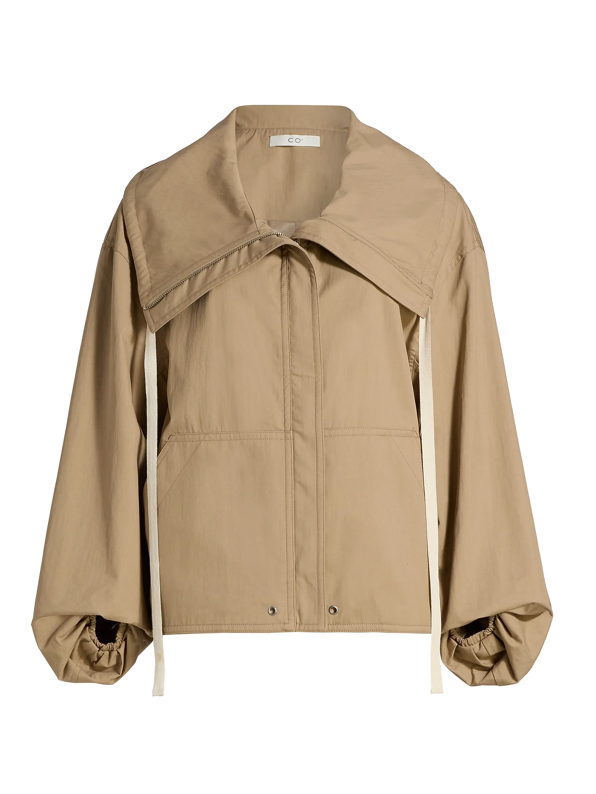 Drawstring Cotton-Blend Jacket