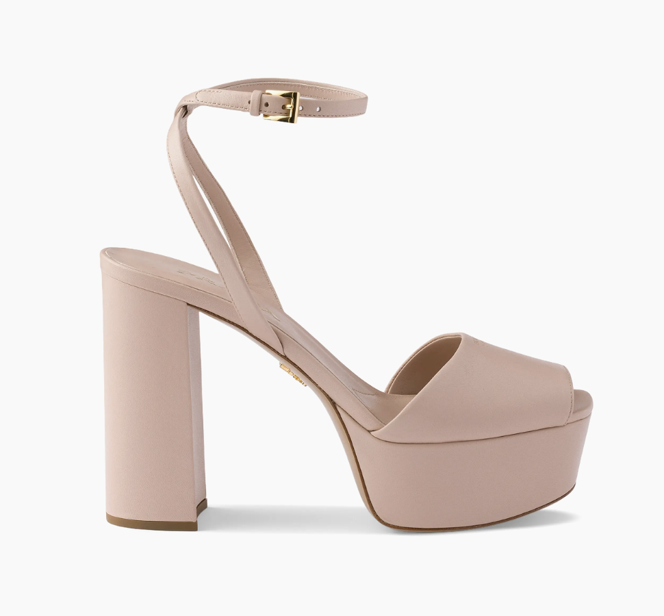 Prada, Nappa Leather Platform Sandals