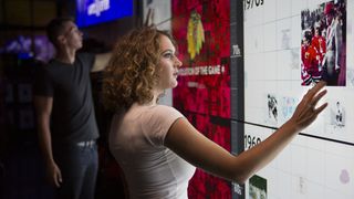 Interactive Timeline, designed by Leviathan and installed at Chicago's United Center