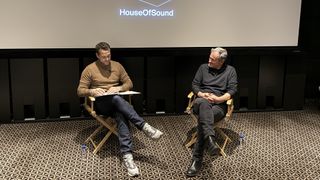 A Complete Unknown's Tod Maitland discussing the sound production of A Complete Unknown at the McIntosh House of Sound