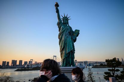 Statue of Liberty replica in Japan