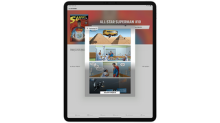All Star Superman DC Comics on iPad Pro
