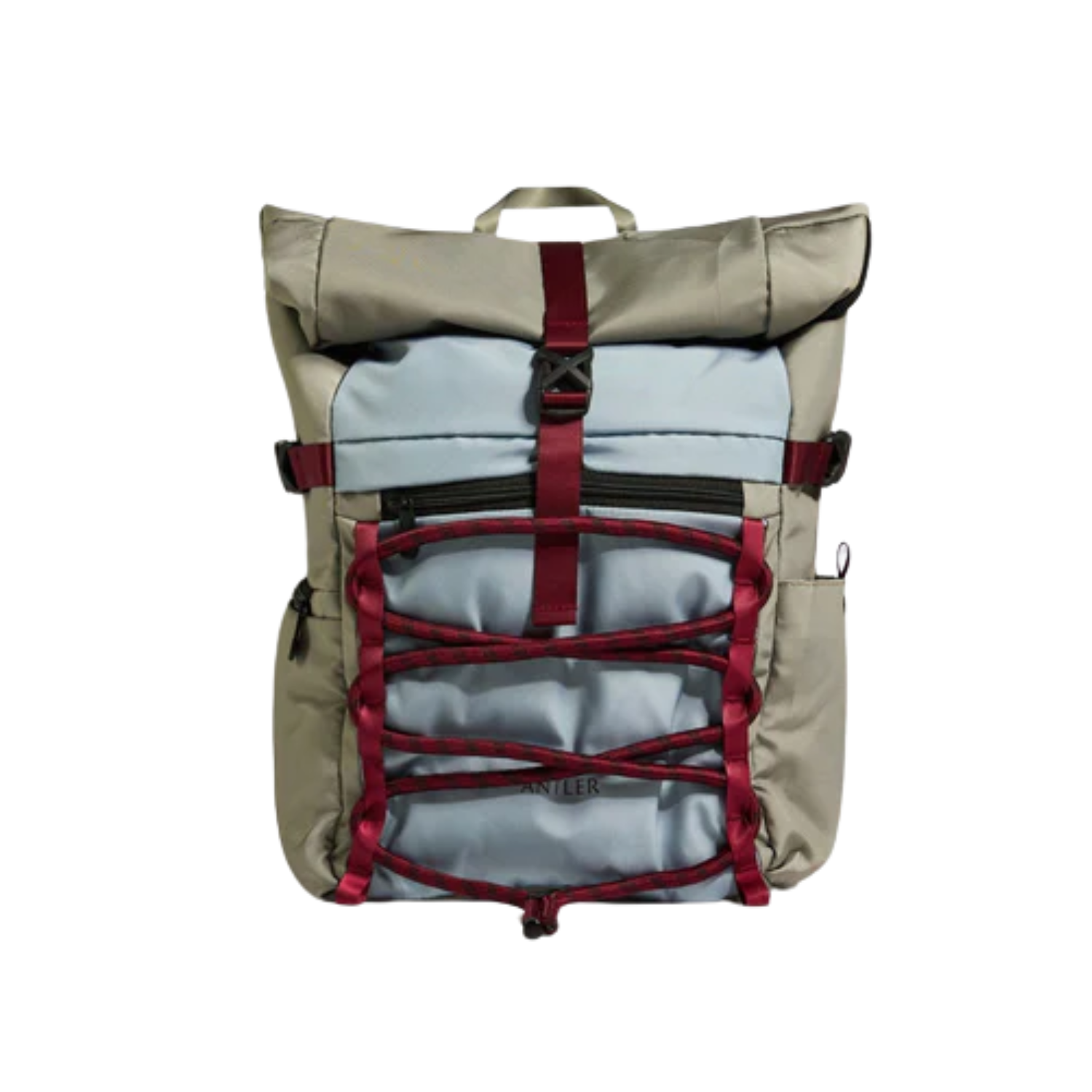 A Discovery Roll Top Backpack in Mist Blue from Antler