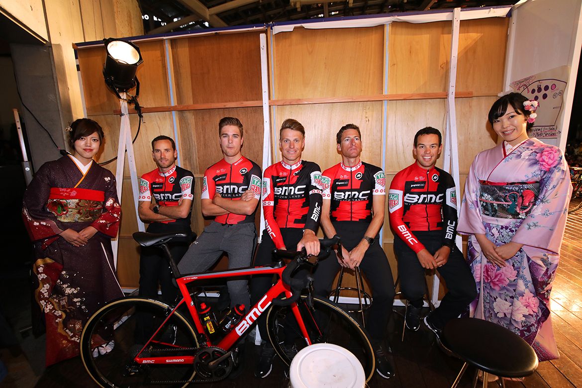 Richie Porte with the rest of his BMC teammates