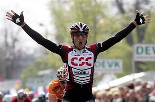 JJ Haedo (Team CSC) wins Rund um Koln